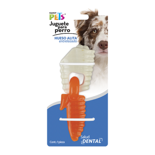fl8759_2 Fancy Pets - Juguete para perro Hueso Dental con Alita Entrelazado