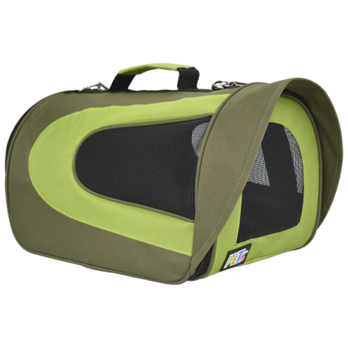 Fancy Pets - Transportadora de Tela Verde Olivo Fashion