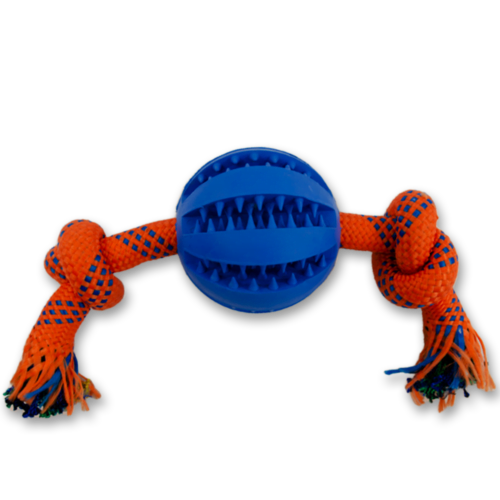 pelota-con-cuerda-para-dientes-3 Sharpaw - Pelota de Caucho para Perros con Cuerda