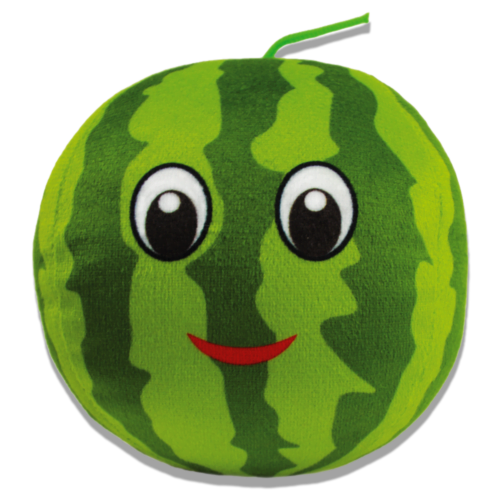 Sharpaw - Juguete de Peluche para Perros Estilo Sandía con Sonido Squeaky