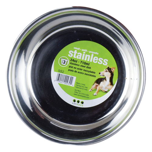 Van Ness - Plato de Acero con base Anti-derrapante 710 ml