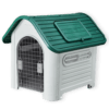 Sunny - Casa para Perro con Teja y Puerta Metálica