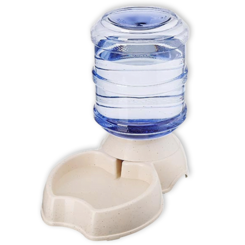 Dispensador-de-agua-beige-chico Sunny - Dispensador de Agua con Garrafon para Perros