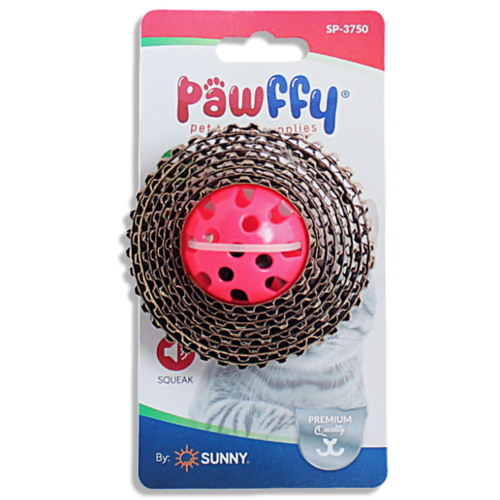 Juguete-Rascadero-para-gato-1 Pawffy - Juguete para Gatos Rascador Circular con Sonaja