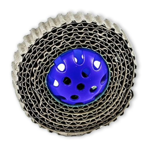 Juguete-Rascadero-para-gato-azul Pawffy - Juguete para Gatos Rascador Circular con Sonaja