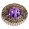 Pawffy - Juguete para Gatos Rascador Circular con Sonaja