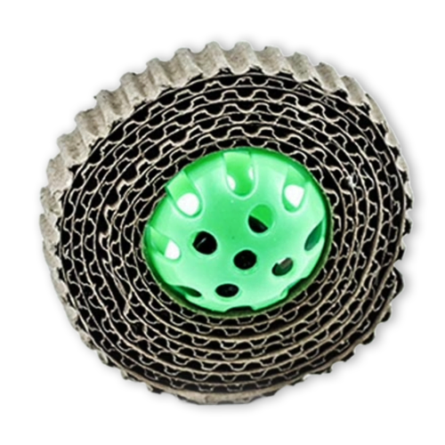 Juguete-Rascadero-para-gato-verde Pawffy - Juguete para Gatos Rascador Circular con Sonaja