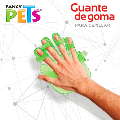 FL8317_M1 Fancy pets - Guante para cepillar Perros de Pelo Corto