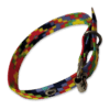 Collar para Gatos tamaño Chico cuadros de Colores, fabricado con tela y seguro de cinto, para brindar seguridad y comodidad a tu mascota, al momento de su exploración. El collar es de tamaño chico, con medida de 26cm de largo y es estirable con 1 cm de ancho.