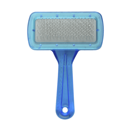 Carda para perros con puntas recubiertas, herramienta útil para el cepillado de las mascotas que brinda un cuidado adecuado para eliminar el pelo muerto