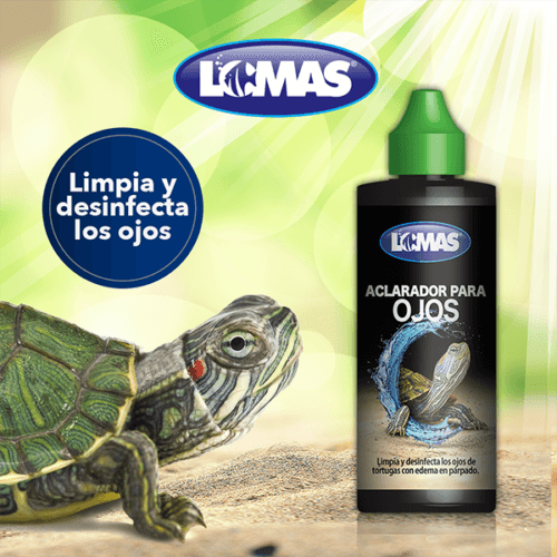 Aclarador de Ojos para Tortugas 120ml, limpia y desinfecta los ojos de tortugas con edema en parpados.