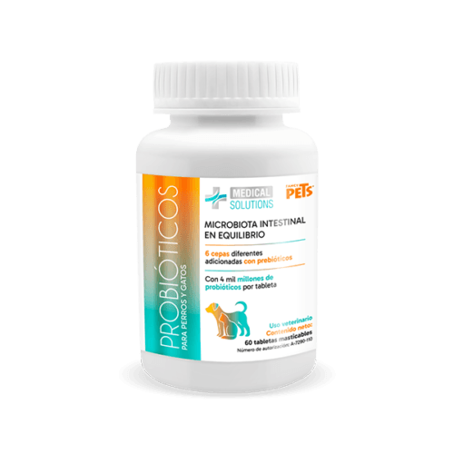 Medical Solutions - Probioticos Tabletas Masticables para Perros y Gatos Medical Solutions - Probioticos Tabletas Masticables para Perros y Gatos